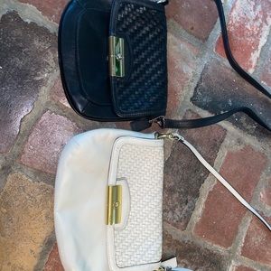 2 Coach leather crochet purses